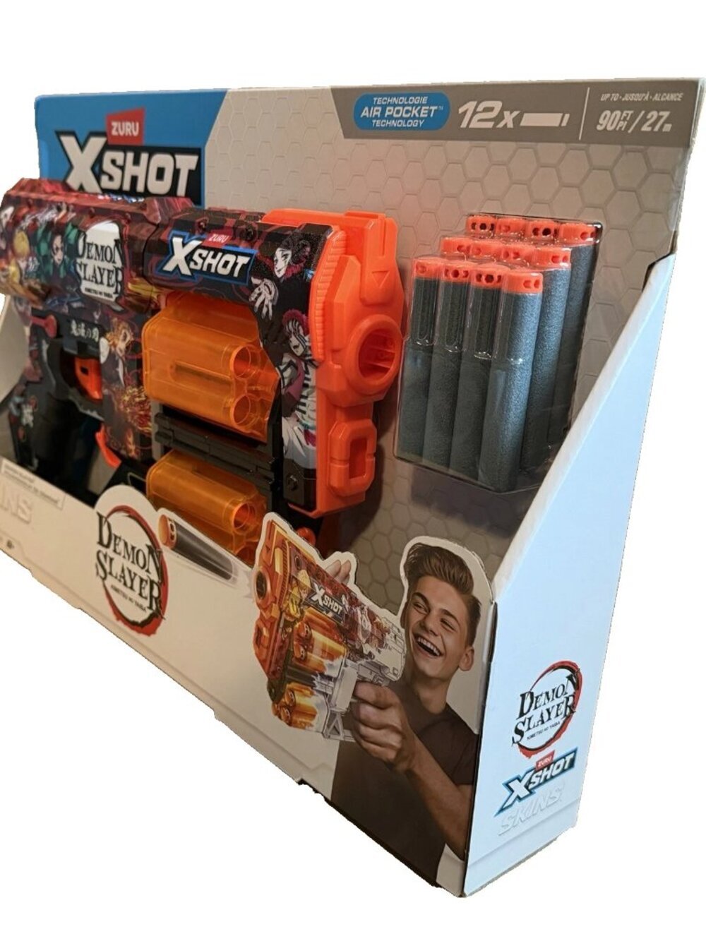 Zuru Xshot Demon Slayer Dread Skins Anime Dart Blaster * NEW